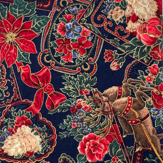 Fancy Sleigh Ride Cotton: 1 yd