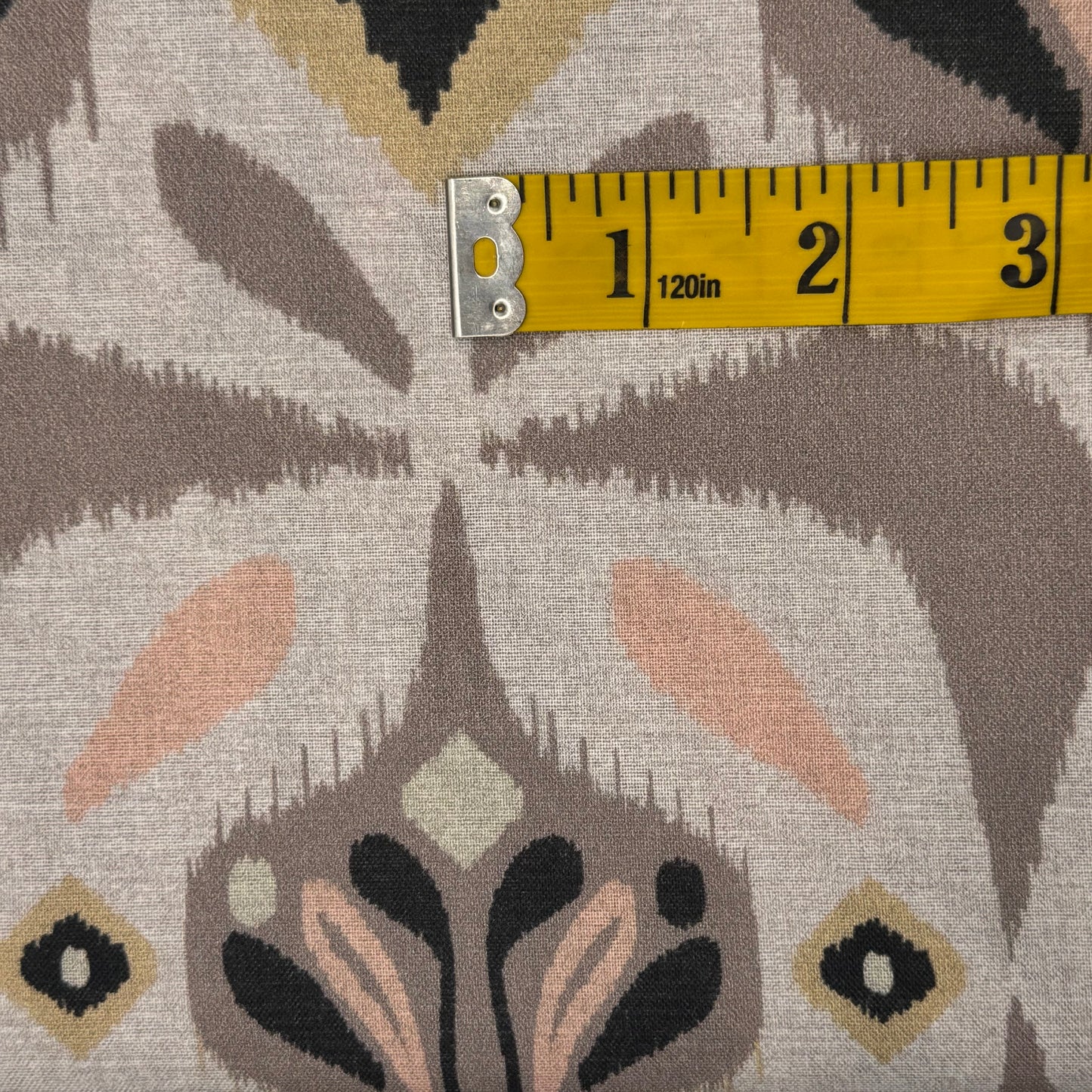 Cream Abstract Floral Cotton: 2 yds