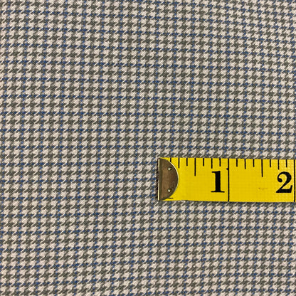 Blue & Grey Nailshead Suiting: 1.75 yds