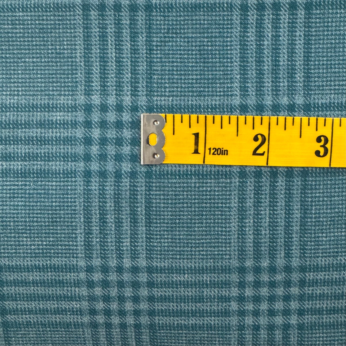Blue & Green Plaid Wool Blend: 3 yds