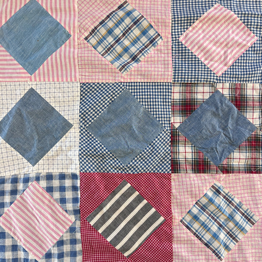 Center Diamonds Quilt Top (c. 1885-1920)