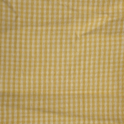 Light Yellow Gingham Cotton: 1 yd