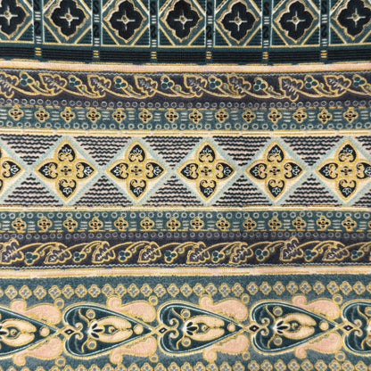 Blue & Green Stripes Cotton: 2 yds