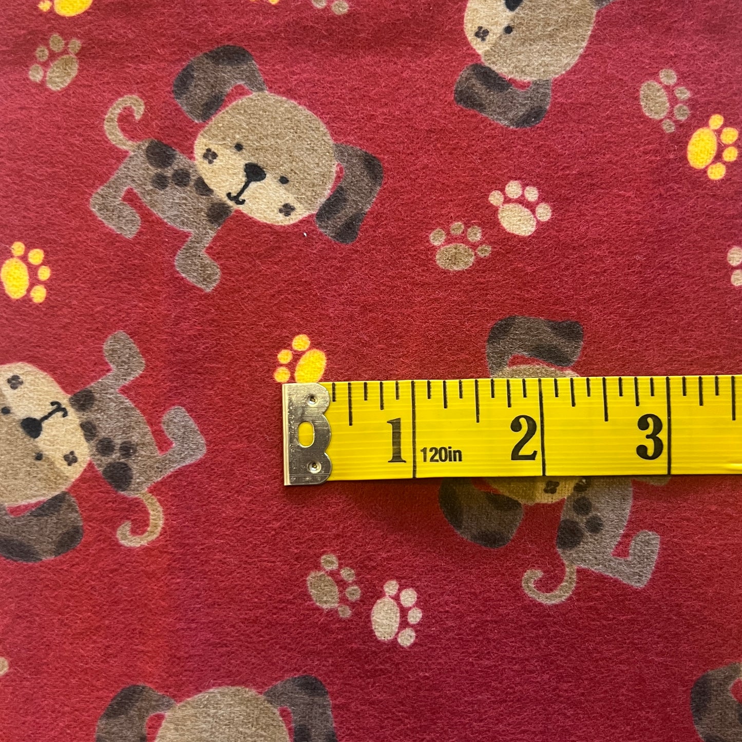 Puppies & Paw Prints Flannel: 1 yd