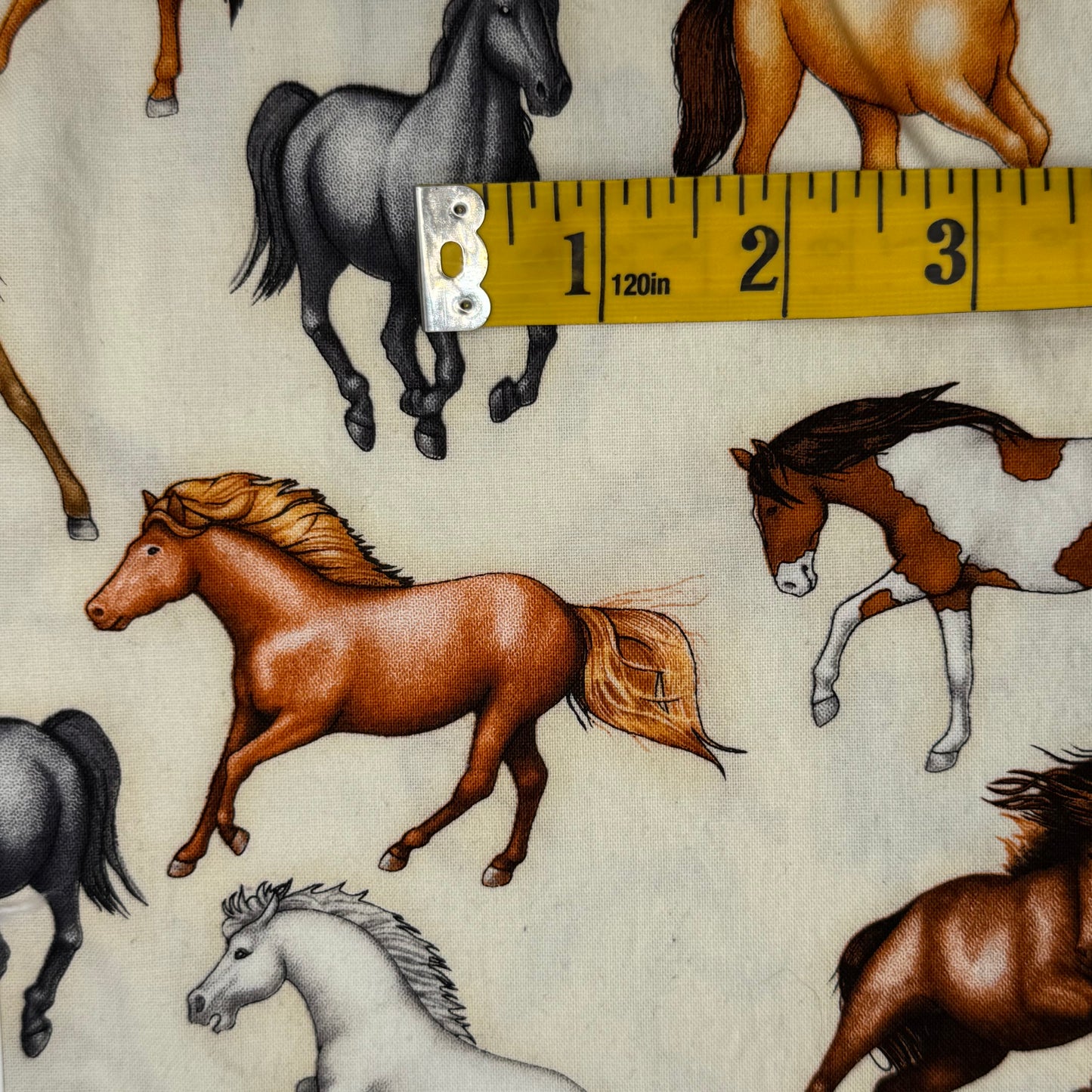 Horses Cotton: 1.5 yds