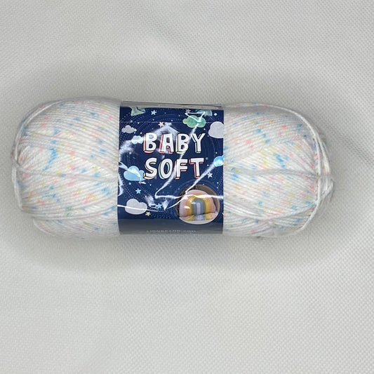 A Star Is Born Baby Soft Yarn in Twinkle Print: 2 Skeins