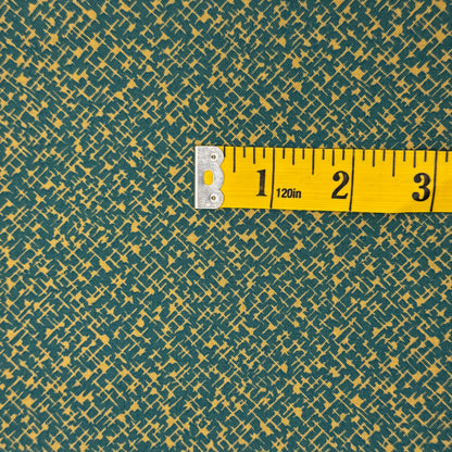 Green & Gold Abstract Cotton: 3 yds