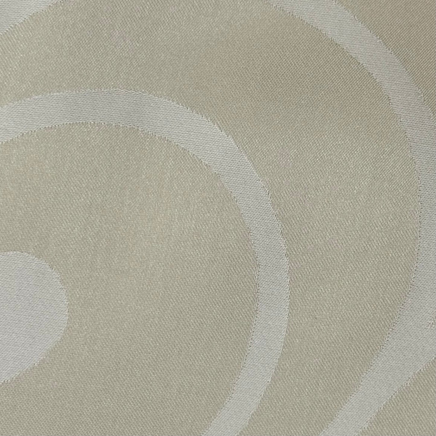 Cream with White Scrolls Jacquard Poly: 2.25 yds