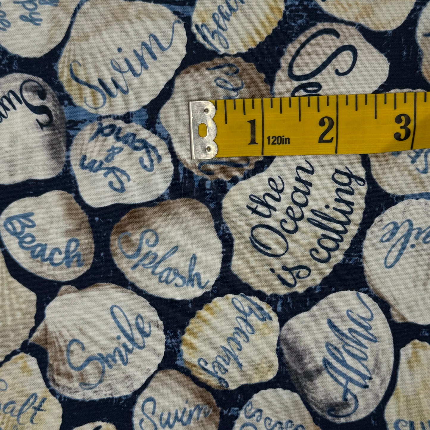 The Ocean is Calling Cotton: 1.5 yds