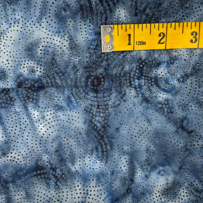 Swirling Dots Batik Cotton: 1 yd