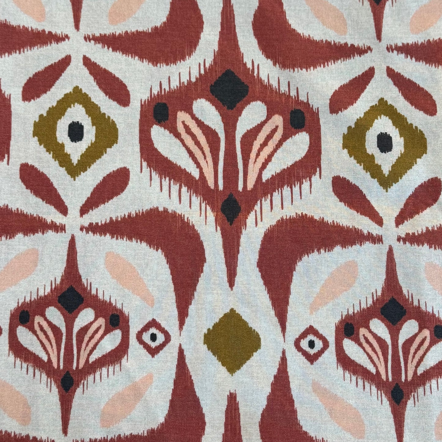 Rust Abstract Floral Cotton: 2 yds