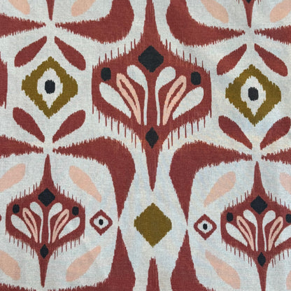 Rust Abstract Floral Cotton: 2 yds