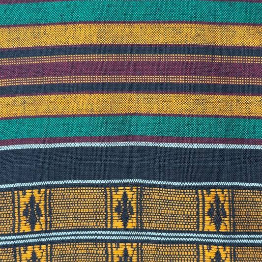 Multicolor *Woven* Kente Cloth Cotton: 2 yds