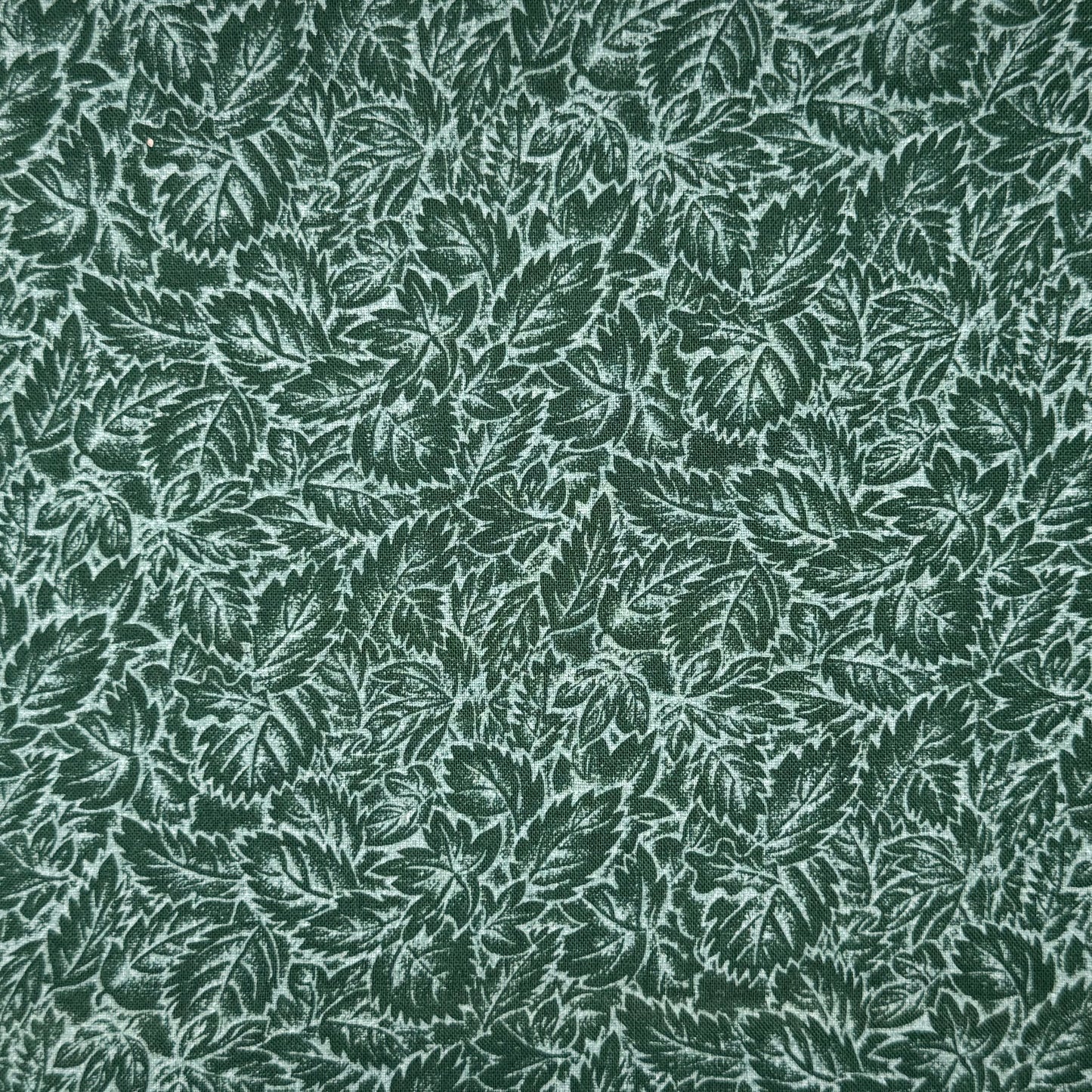 Two Tone Green Floral Cotton: 1 yd