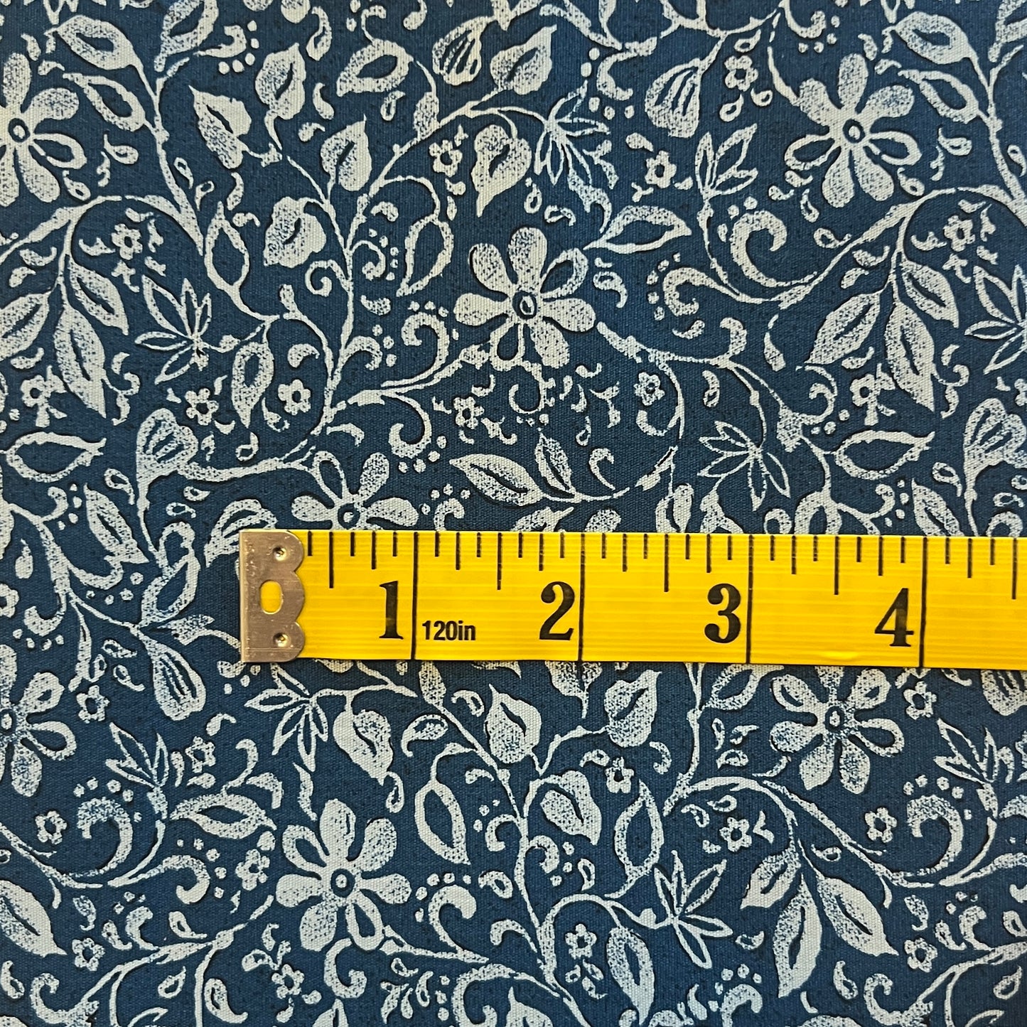 Blue Vines Floral Cotton: 3.75 yds
