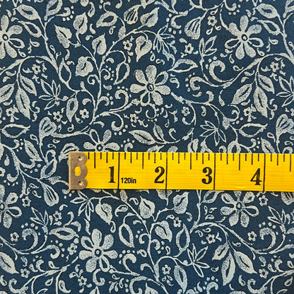 Blue Vines Floral Cotton: 3.75 yds
