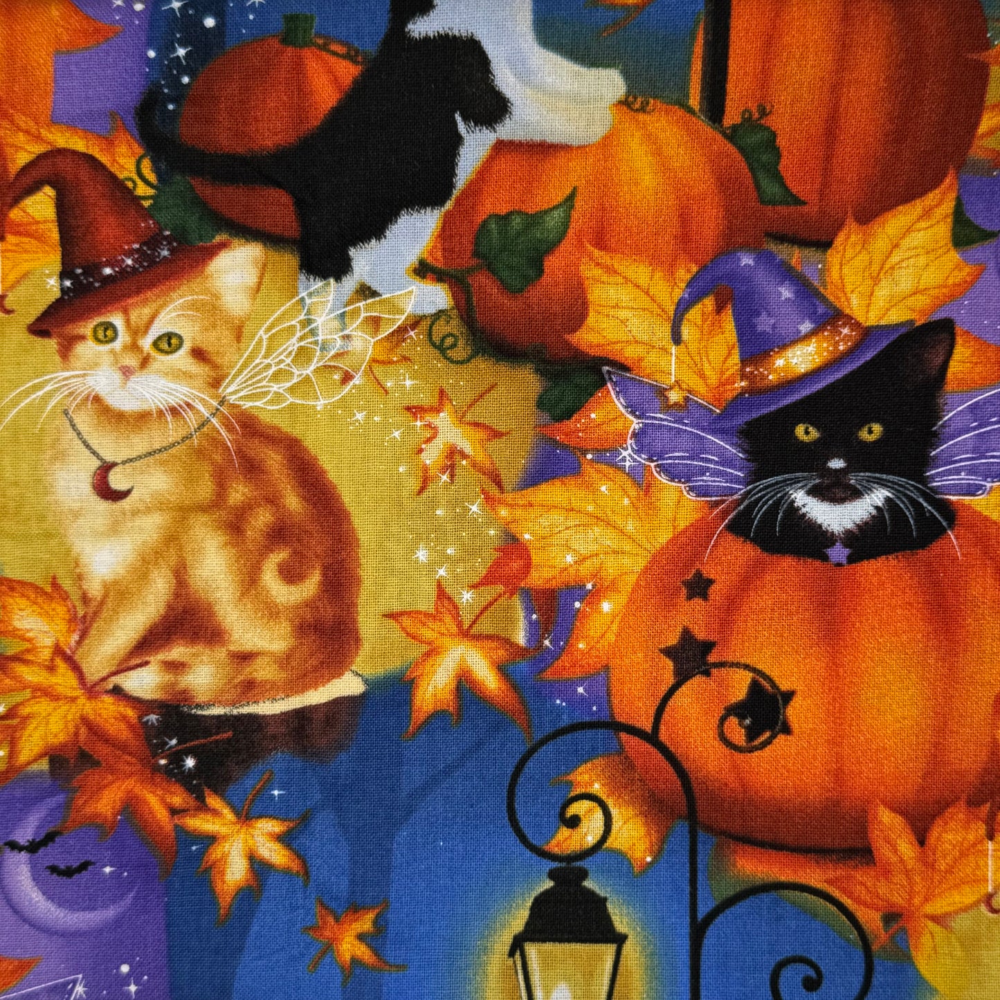 Halloween Cats Cotton: 1 yd