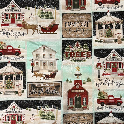 Holiday Vignettes Cotton Blend: 2 yds