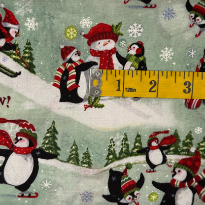 Snowmen & Penguins Cotton: 3.5 yds