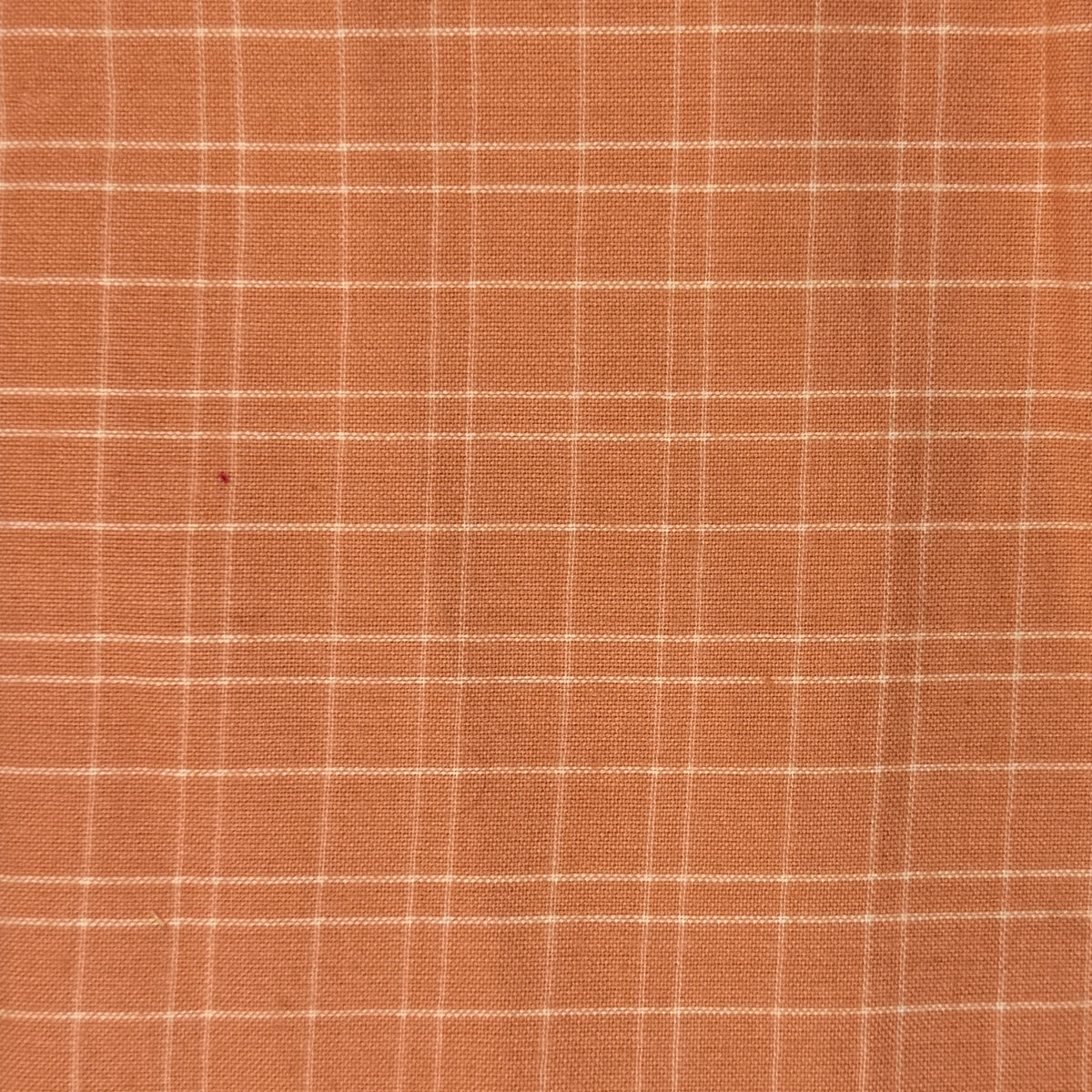 Peachy Pink Plaid Flannel Shirting: 1.5 yds