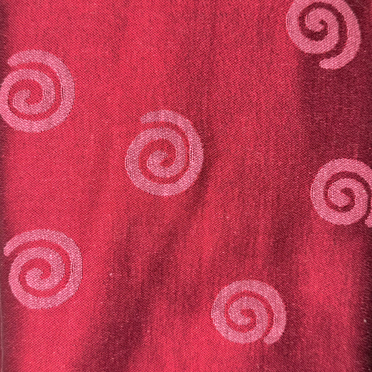 Dark Pink Abstract Jacquard Weave Home Decor Cotton Blend: 1.25 yds