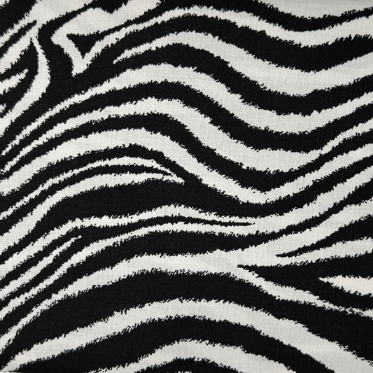 Zebra Stripe Cotton Blend: 4 yds