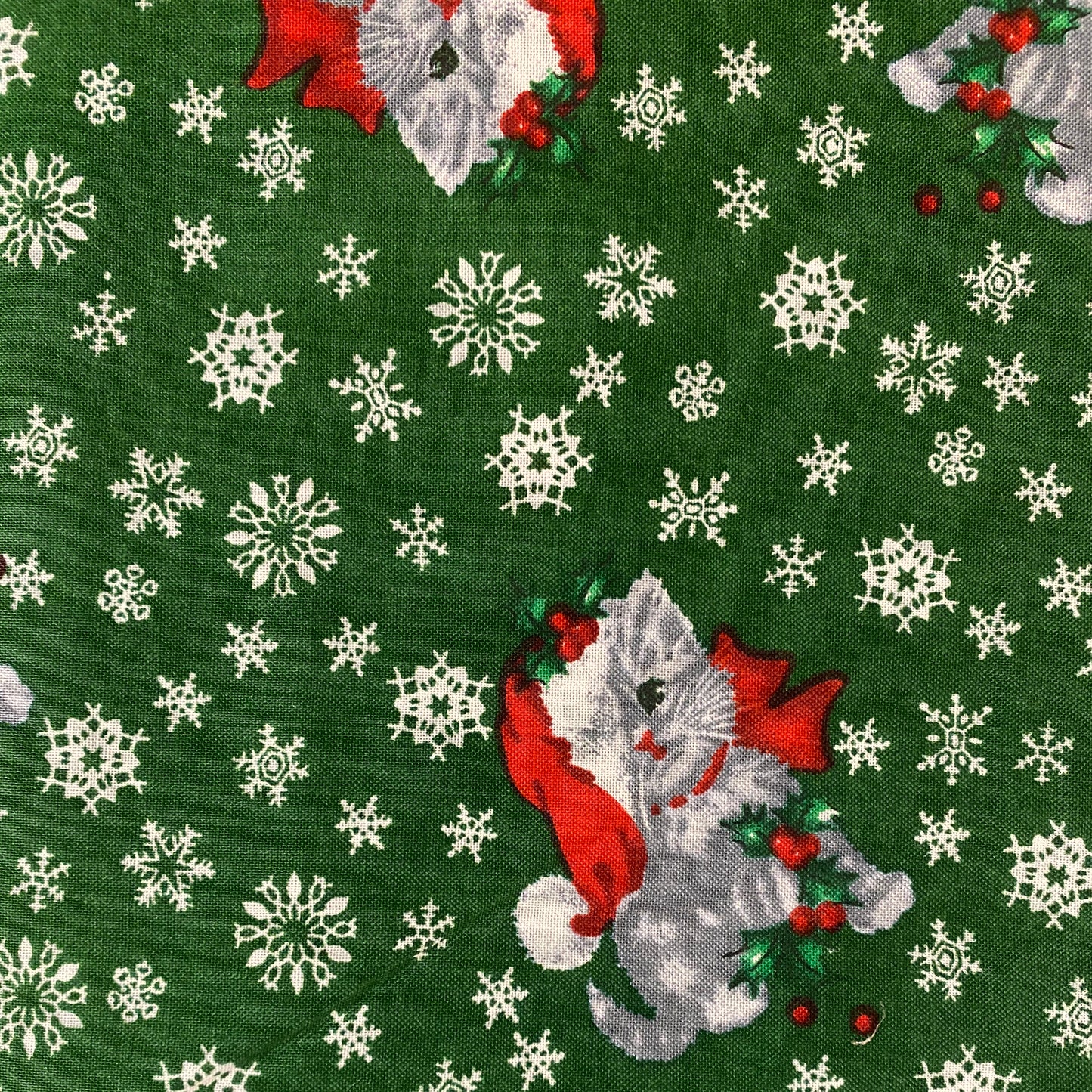 Christmas Kitties Cotton: 1 yd