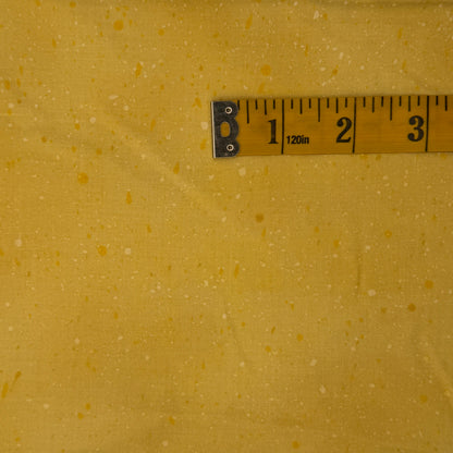 Speckled Butter Yellow Cotton: 2 yds