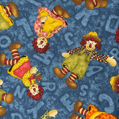 Friendly Clowns Cotton: 2 yds
