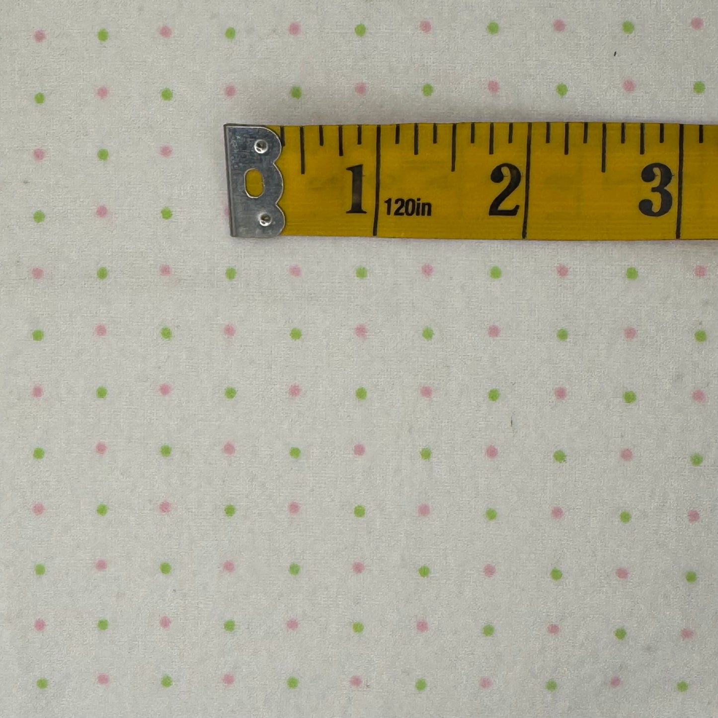 Green & Pink Micro Dots Flannel: 1.5 yds