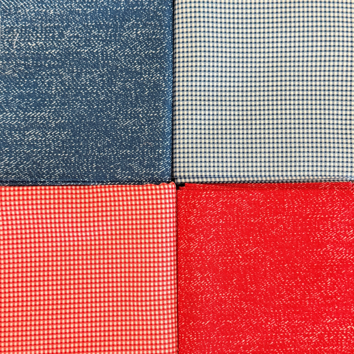 Blue & Red Half-Yard Cotton Bundle
