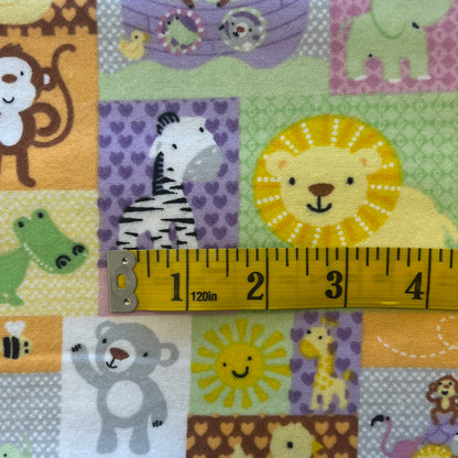 Friendly Animals Flannel: 1.5 yds