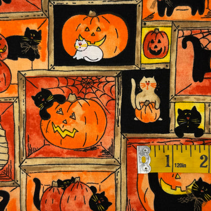 Retro Halloween Cotton: 1.5 yds