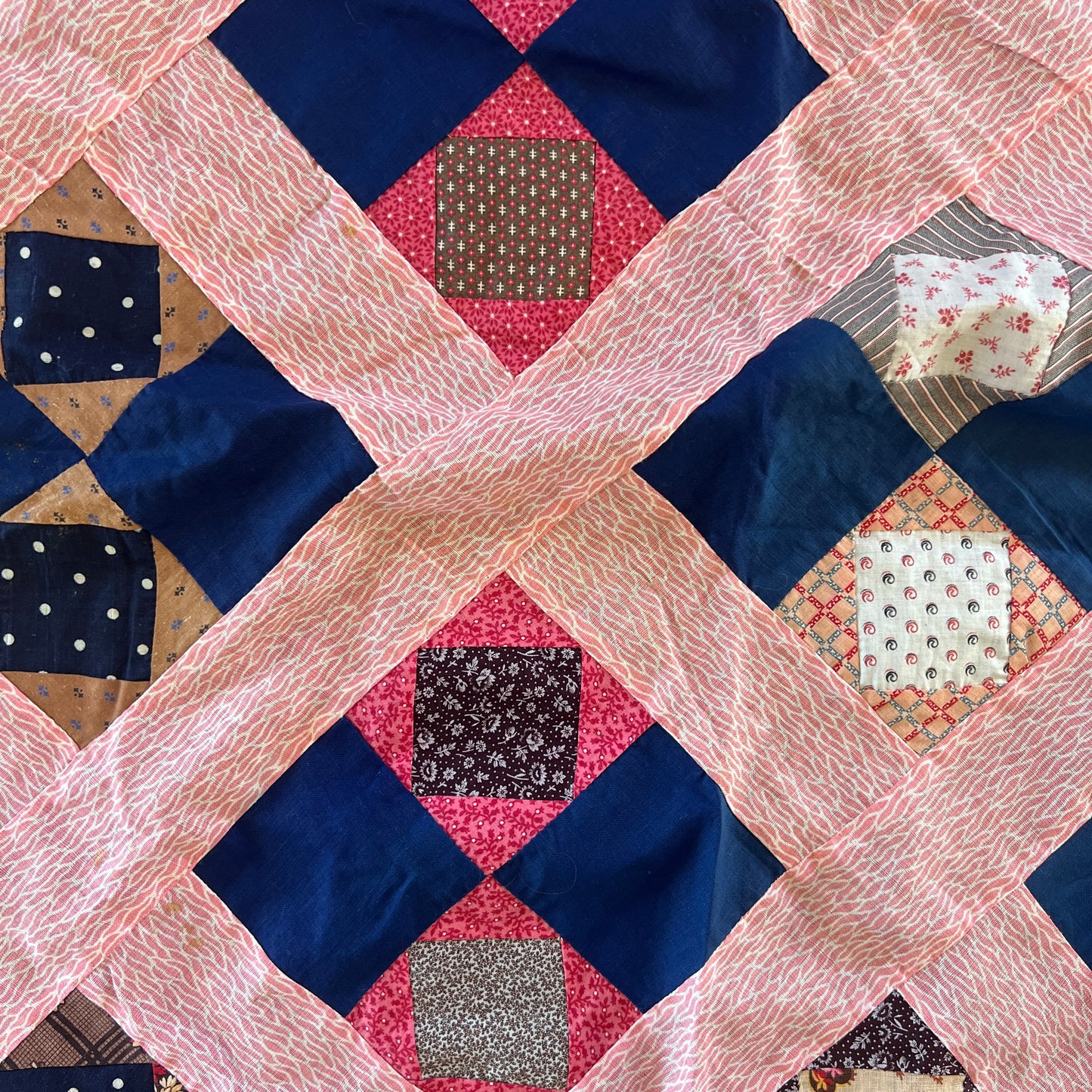 Lattice Squares Quilt Top