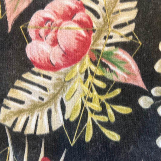 Tropical Floral Stretch Jersey: 2 yds