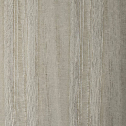 Sheer Ivory Woven Stripe Home Decor Poly: 3 yds
