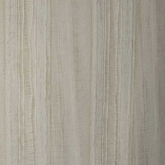 Sheer Ivory Woven Stripe Home Decor Poly: 3 yds
