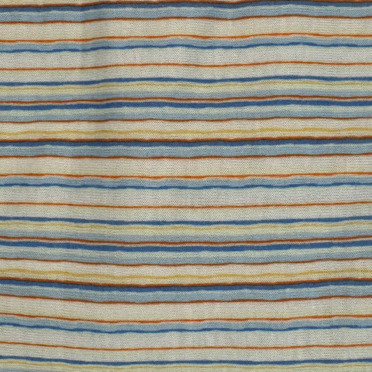 Multi-Color Stripes Lightweight Stretch Jersey: 2.5 yds