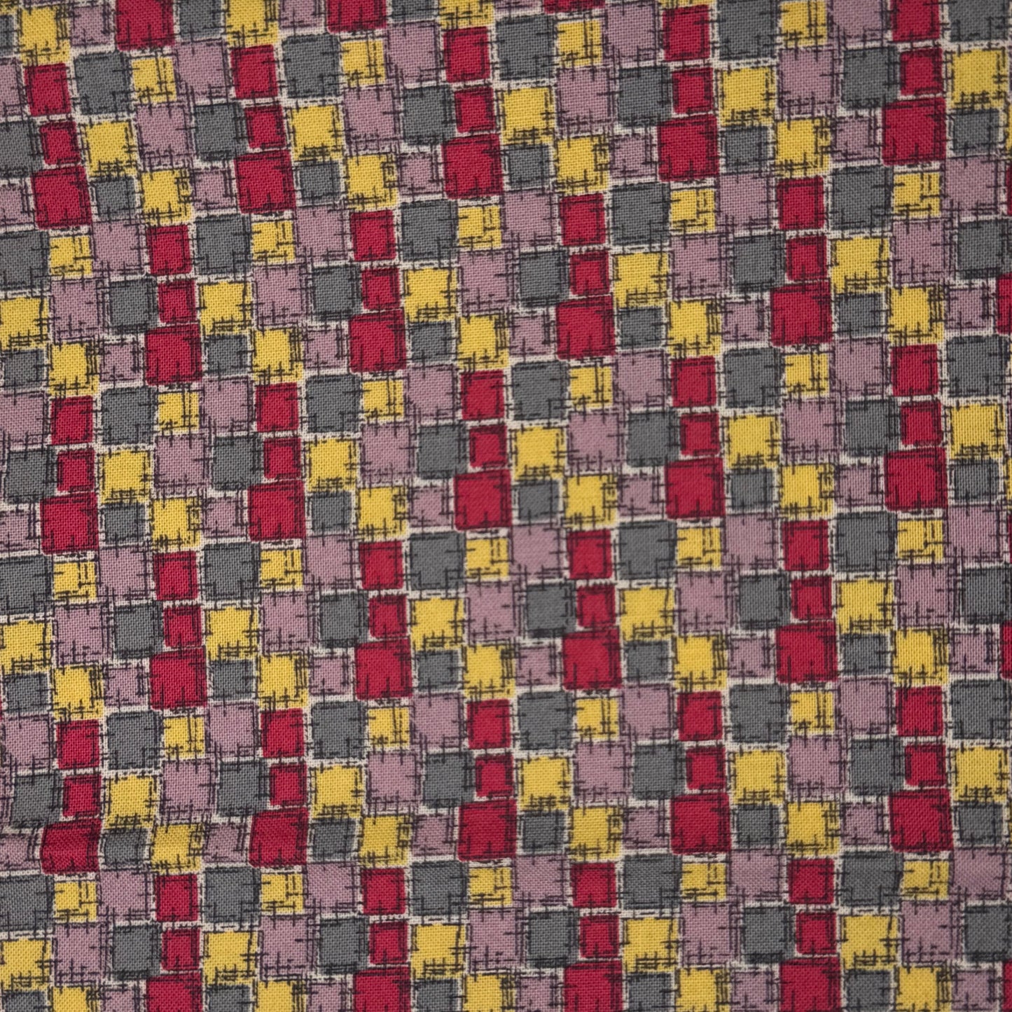 Patchwork Squares Cotton: 2 yds