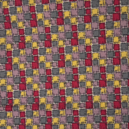 Patchwork Squares Cotton: 2 yds
