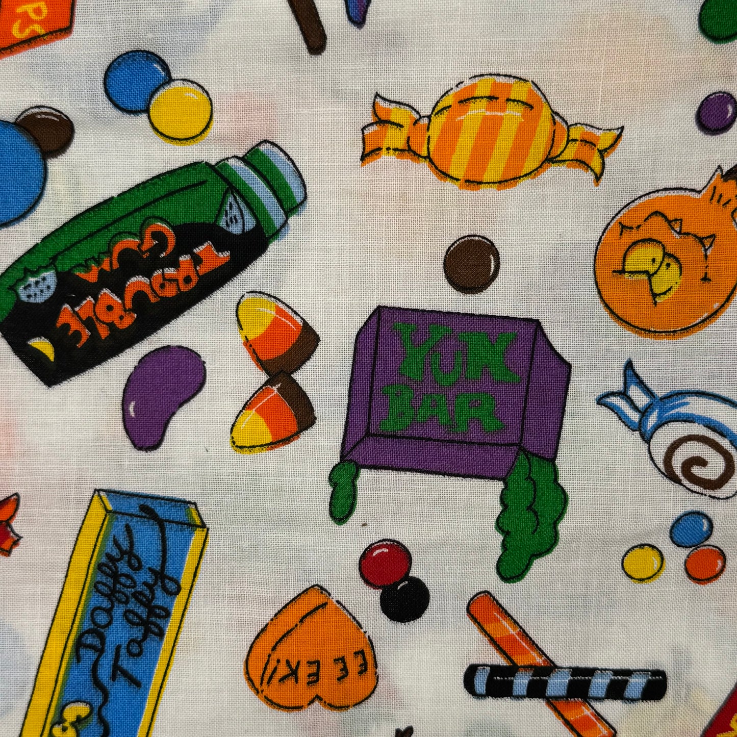 Vintage Halloween Candy Cotton Blend: 2 yds