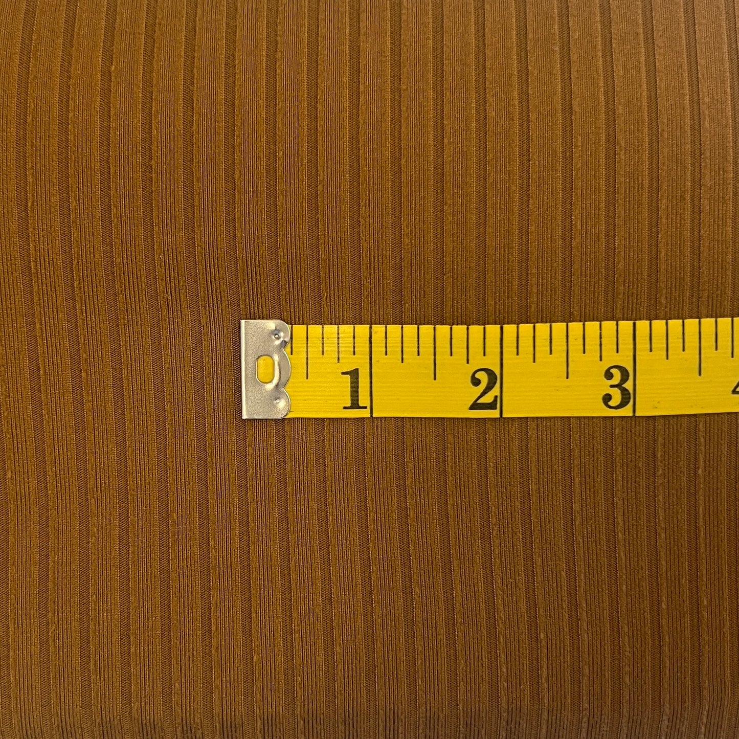 Caramel Ribbed Knit: 2 yds