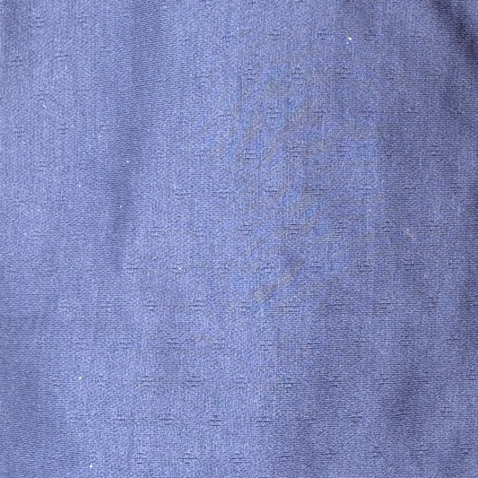 Navy Blue with Subtle Pointelle 4-Way Stretch Knit Poly: 1 yd