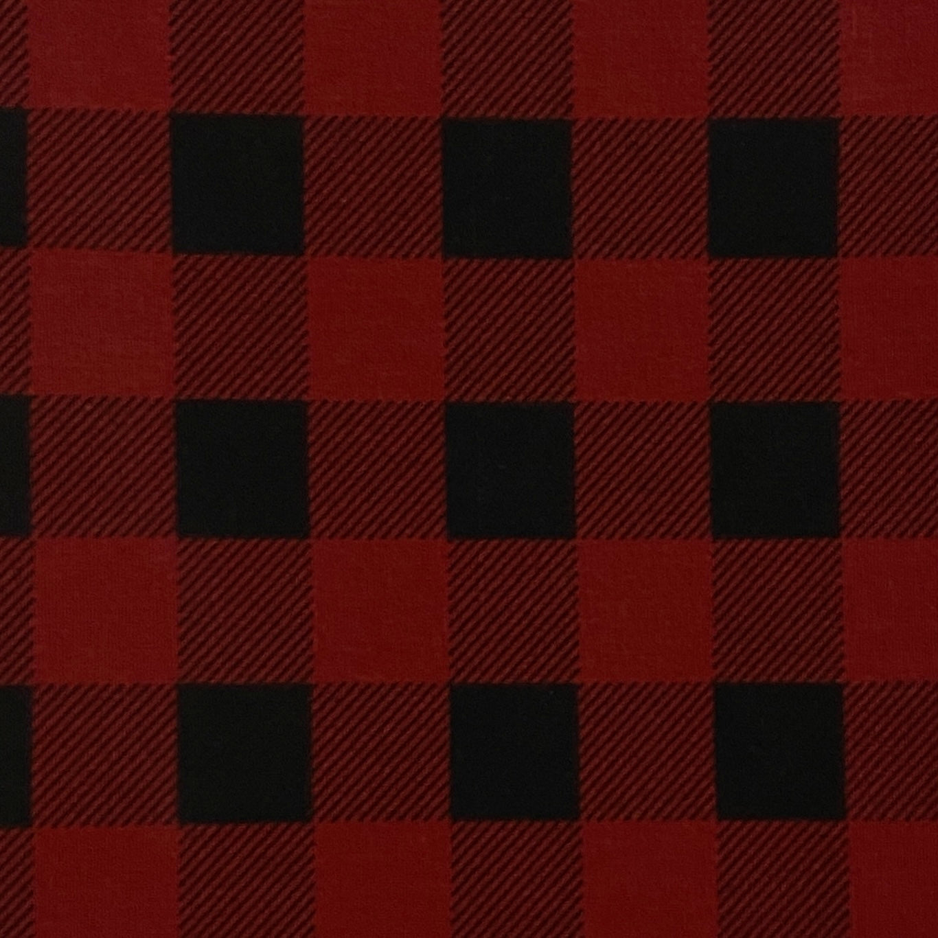 Red Buffalo Plaid Cotton Blend: 1 yd