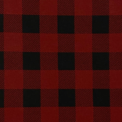 Red Buffalo Plaid Cotton Blend: 1 yd