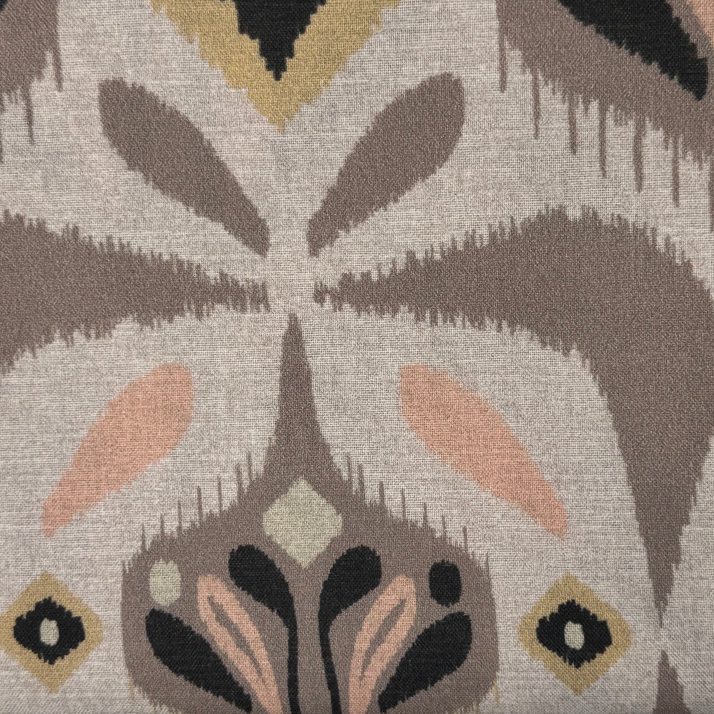 Cream Abstract Floral Cotton: 2 yds