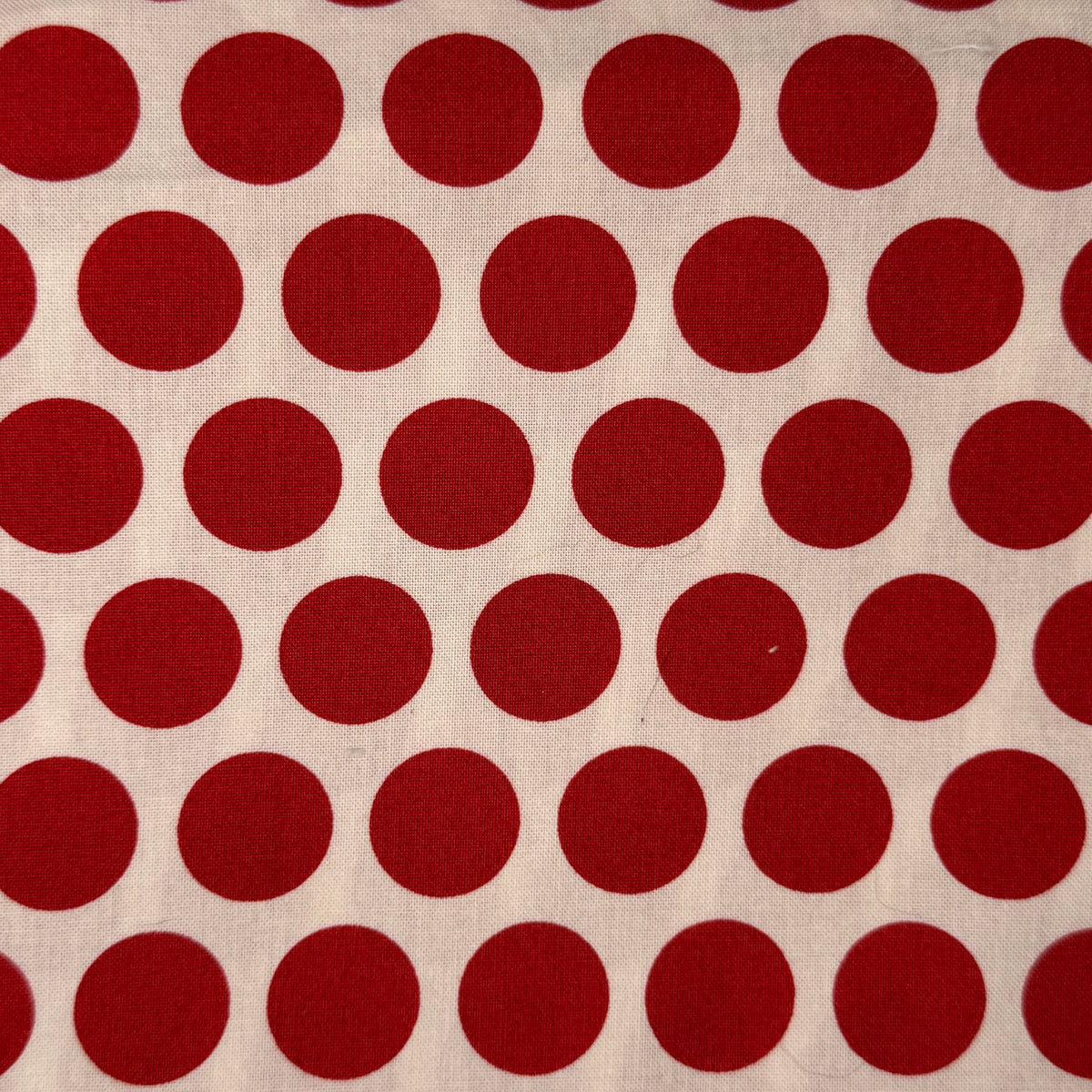 Red Dots Cotton: 1.5 yds