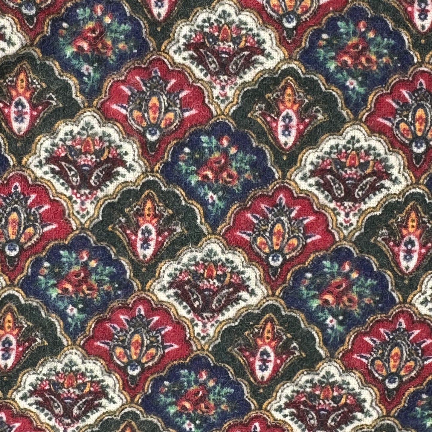 Fancy Floral Brushed Cotton Blend: 4 yds