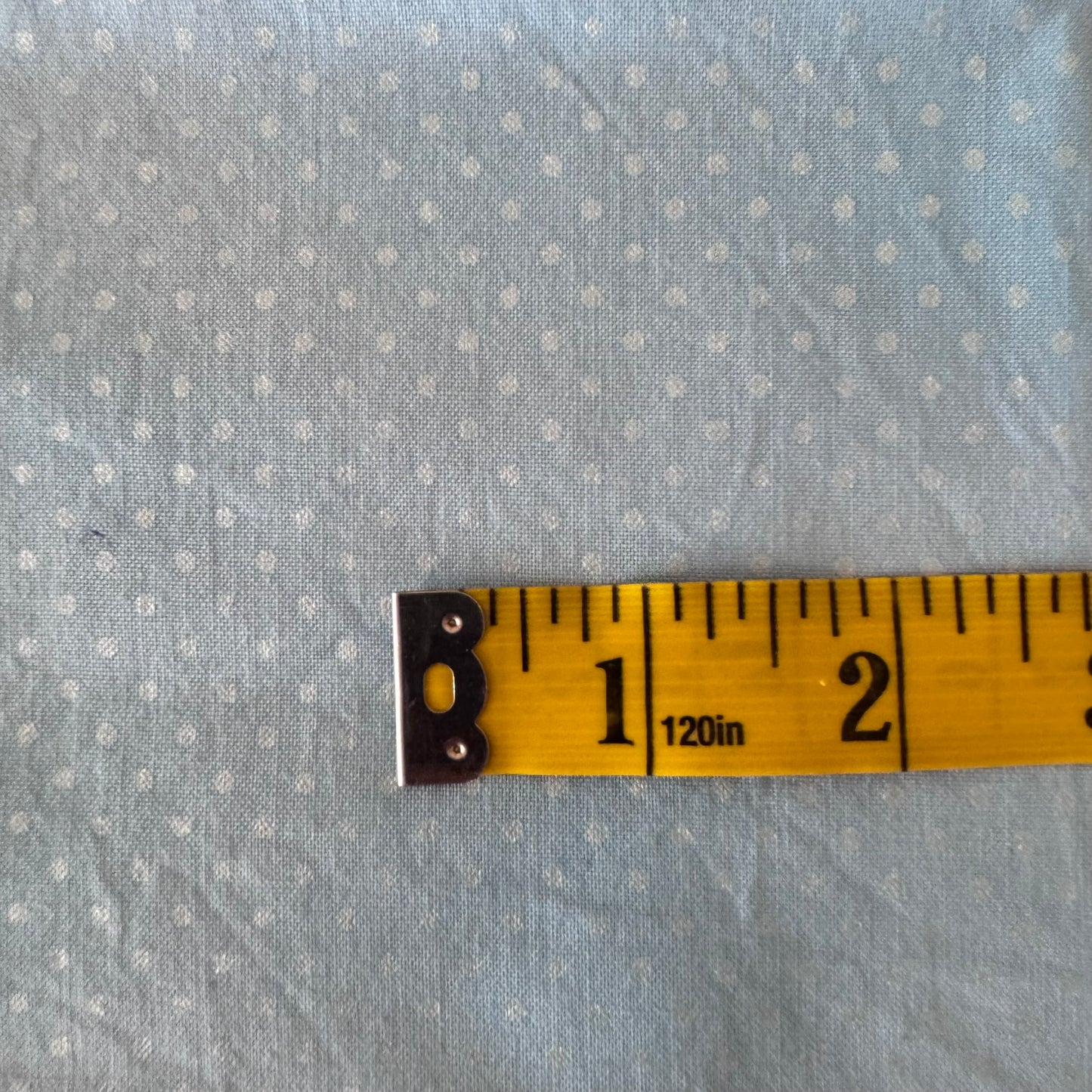 Two-Tone Blue Polka Dots Cotton: 1.25 yds
