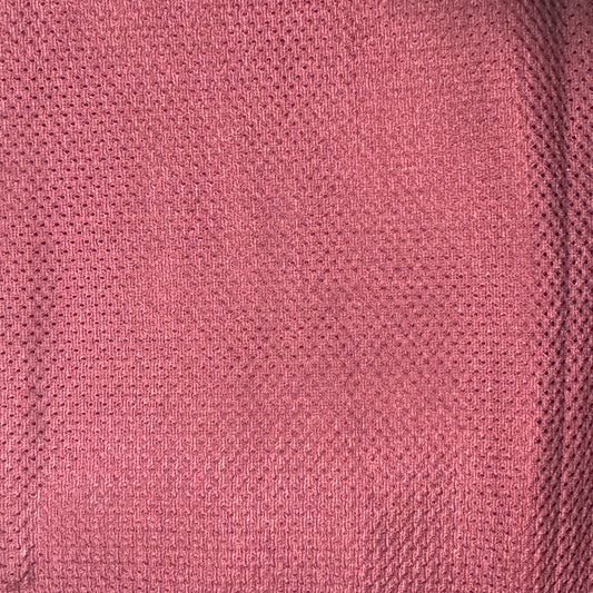 Dark Burgundy Textured Weave Mesh Poly: 7 yds